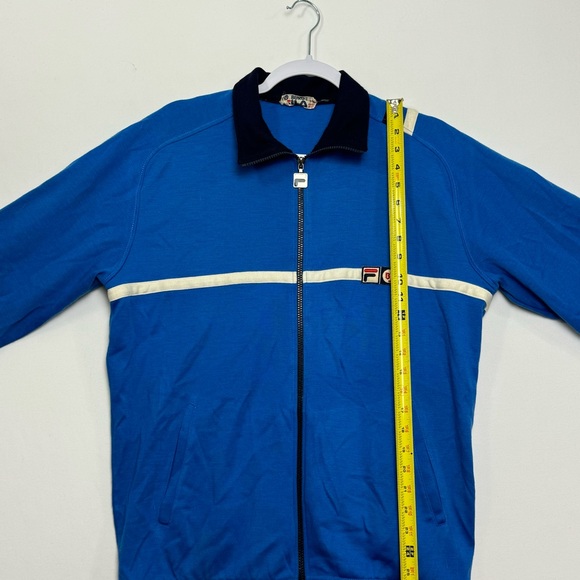 Vintage 80s FILA Bjorn Borg Tennis Full Zip Tracket Jacket Blue Men’s Medium 42 - Picture 7 of 8